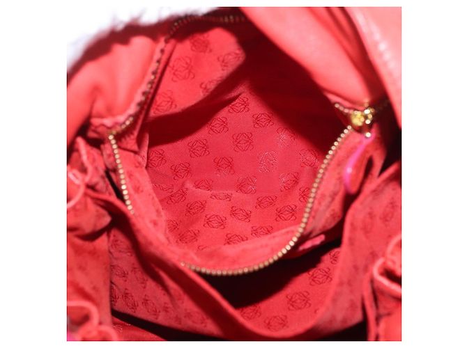 LOEWE Borsa a Spalla Anagram in Pelle Arancione Oro Auth ka3378A D'oro - vista 22