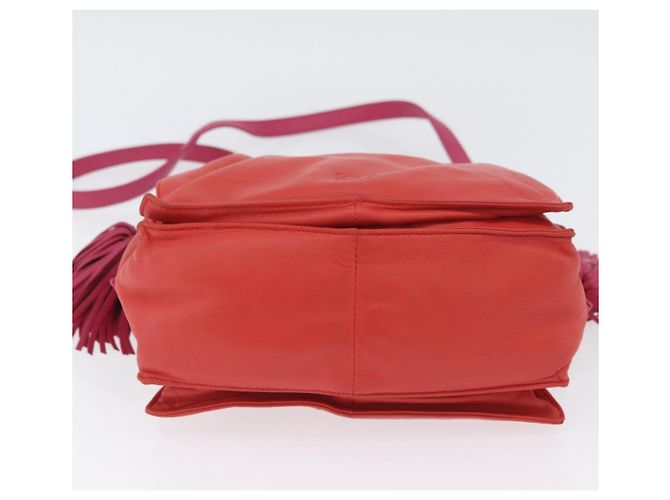 LOEWE Borsa a Spalla Anagram in Pelle Arancione Oro Auth ka3378A D'oro - vista 6