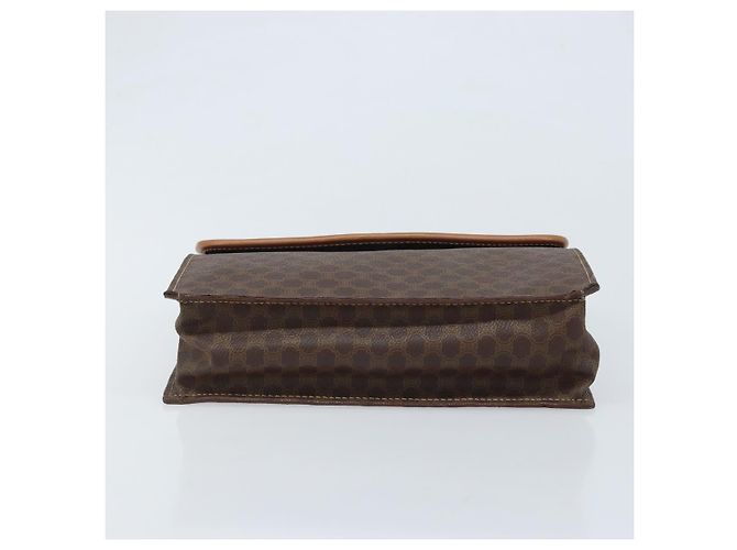 Céline Borsa a mano in tela Macadam CELINE in pelle PVC marrone e oro Auth YKZ531A D'oro - vista 9