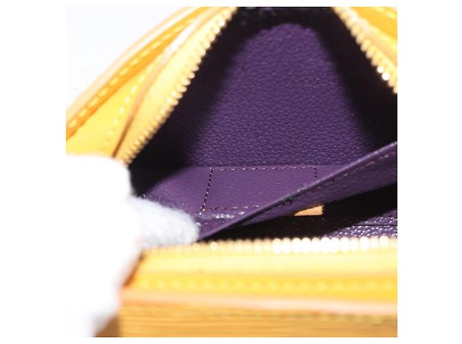 LOUIS VUITTON Poche Dauphine PM Epi Amarelo M48449 LV Auth ep13951 - vista 17