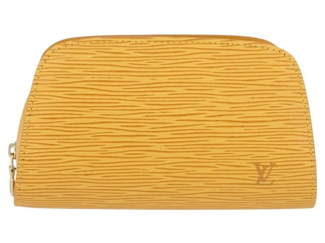 LOUIS VUITTON Poche Dauphine PM Epi Amarelo M48449 LV Auth ep13951 - vista 2