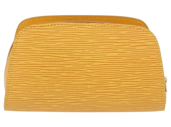 LOUIS VUITTON Poche Dauphine PM Epi Amarelo M48449 LV Auth ep13951 - vista 3