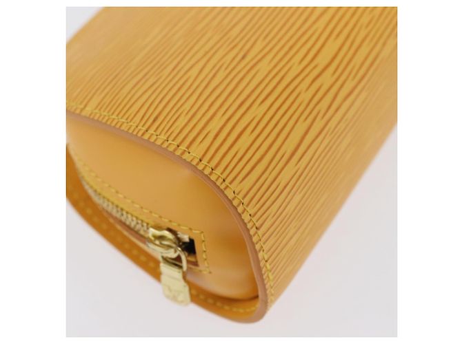 LOUIS VUITTON Poche Dauphine PM Epi Amarelo M48449 LV Auth ep13951 - vista 8