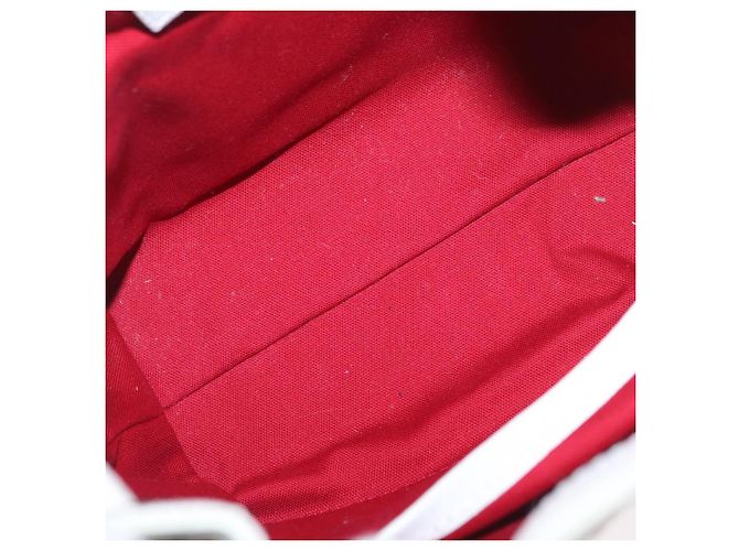 Borsa a mano Burberry Nova Check in tela e pelle argento e bianco Auth SW2175 - vista 17