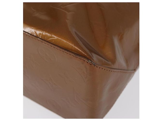 LOUIS VUITTON Monogram Vernis Reade MM Borsa a Mano Bronzo M91143 LV Auth ARZ508 - vista 14