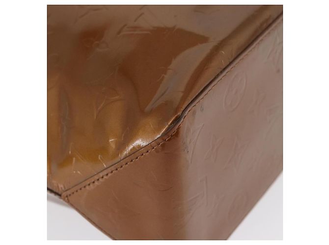 LOUIS VUITTON Monogram Vernis Reade MM Borsa a Mano Bronzo M91143 LV Auth ARZ508 - vista 15