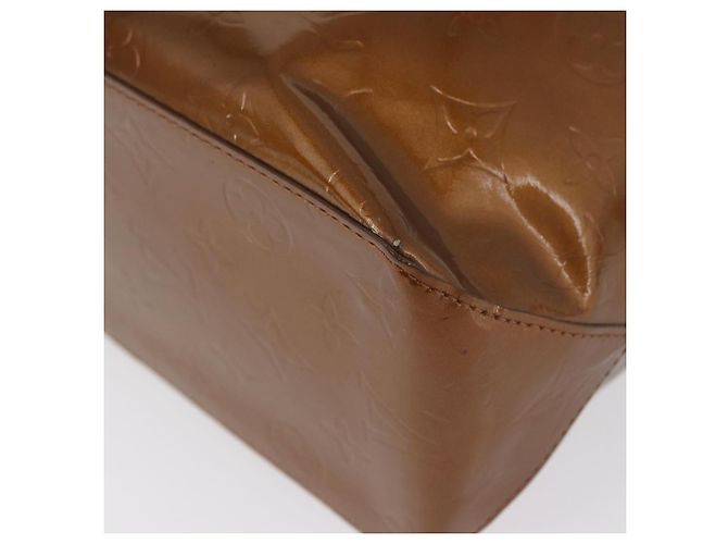 LOUIS VUITTON Monogram Vernis Reade MM Borsa a Mano Bronzo M91143 LV Auth ARZ508 - vista 16