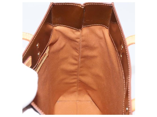 LOUIS VUITTON Monogram Vernis Reade MM Borsa a Mano Bronzo M91143 LV Auth ARZ508 - vista 18