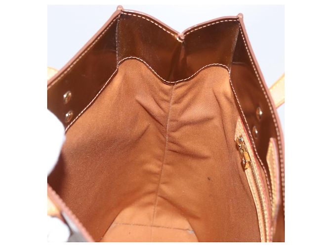 LOUIS VUITTON Monogram Vernis Reade MM Borsa a Mano Bronzo M91143 LV Auth ARZ508 - vista 19