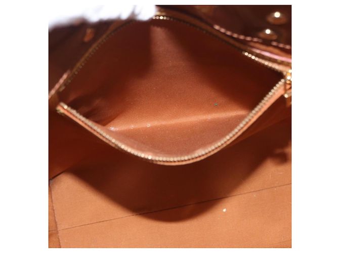LOUIS VUITTON Monogram Vernis Reade MM Borsa a Mano Bronzo M91143 LV Auth ARZ508 - vista 21