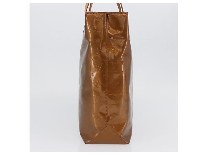 LOUIS VUITTON Monogram Vernis Reade MM Borsa a Mano Bronzo M91143 LV Auth ARZ508 - vista 3