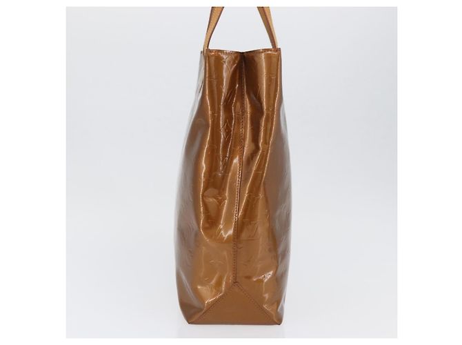 LOUIS VUITTON Monogram Vernis Reade MM Borsa a Mano Bronzo M91143 LV Auth ARZ508 - vista 4