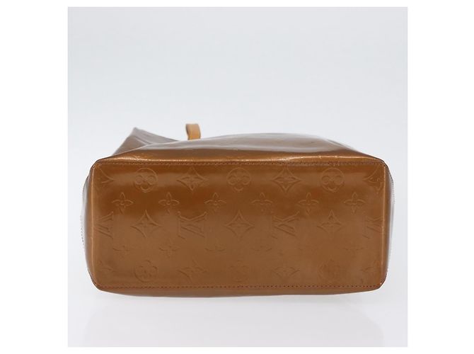LOUIS VUITTON Monogram Vernis Reade MM Borsa a Mano Bronzo M91143 LV Auth ARZ508 - vista 5