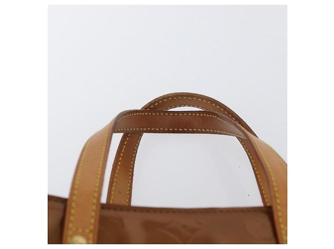 LOUIS VUITTON Monogram Vernis Reade MM Borsa a Mano Bronzo M91143 LV Auth ARZ508 - vista 8
