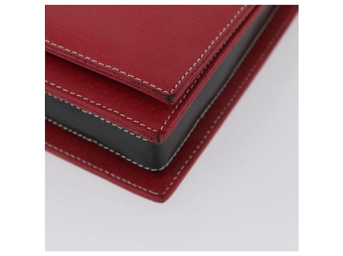 Borsa a mano FENDI in pelle rossa e oro Auth ka3300 Rosso D'oro - vista 12