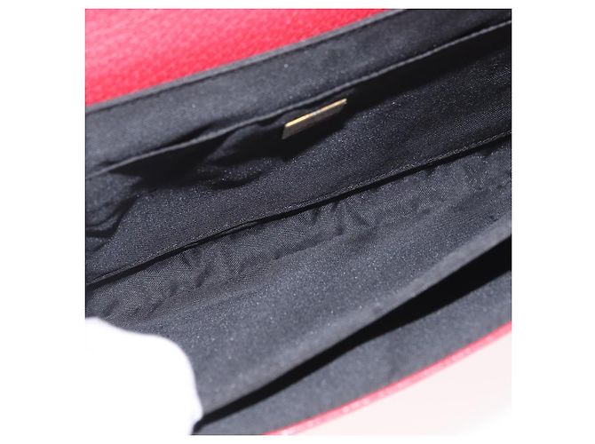 Borsa a mano FENDI in pelle rossa e oro Auth ka3300 Rosso D'oro - vista 18
