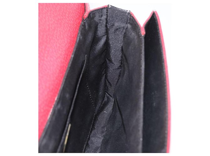 Borsa a mano FENDI in pelle rossa e oro Auth ka3300 Rosso D'oro - vista 19