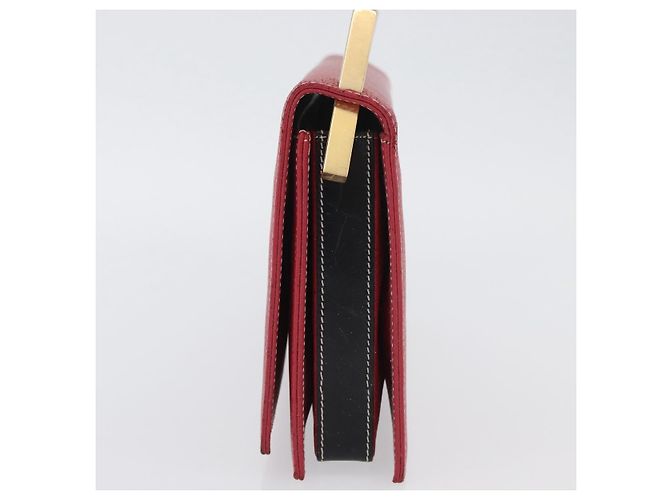 Borsa a mano FENDI in pelle rossa e oro Auth ka3300 Rosso D'oro - vista 5