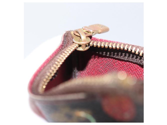 LOUIS VUITTON Monogramm Kirsche Pochette Cles Münzbörse M95042 LV Auth ARZ554 - Ansicht 10