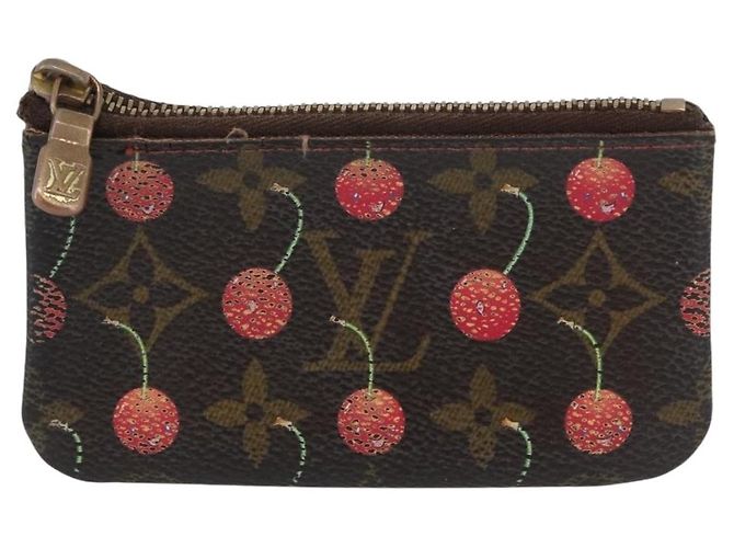 LOUIS VUITTON Monogramm Kirsche Pochette Cles Münzbörse M95042 LV Auth ARZ554 - Ansicht 13