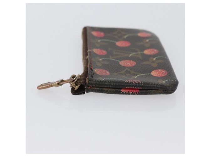 LOUIS VUITTON Monogramm Kirsche Pochette Cles Münzbörse M95042 LV Auth ARZ554 - Ansicht 4