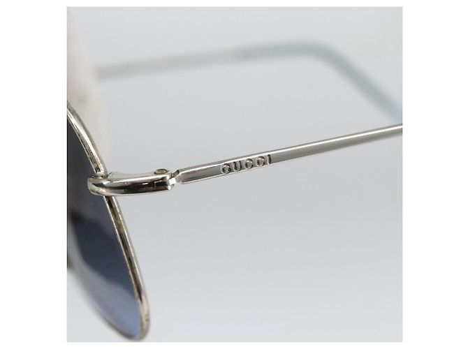Gafas de sol GUCCI metal azul Auth bs34197 - vista 6