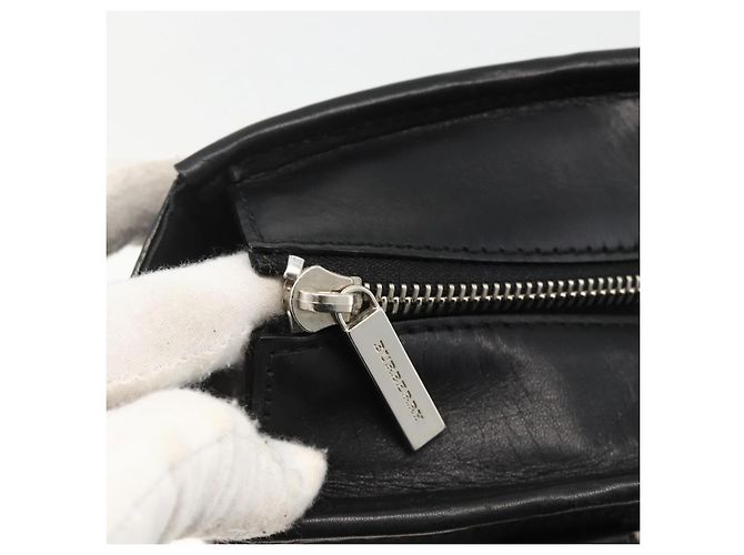 Borsa a mano in lana con motivo Nova Check Burberry Nera Auth YKZ271A Nero - vista 14