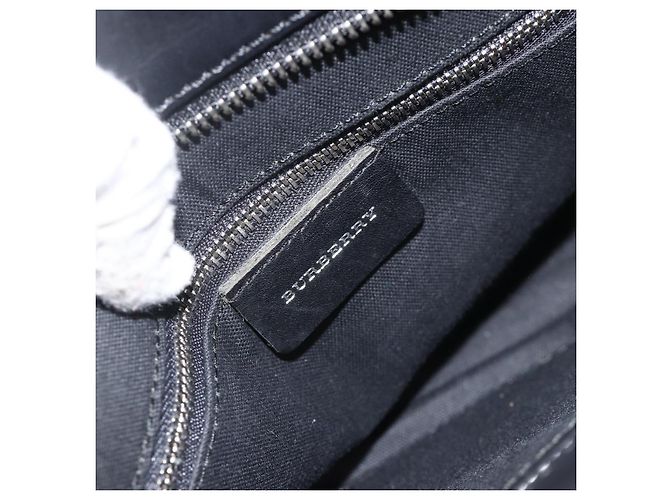 Borsa a mano in lana con motivo Nova Check Burberry Nera Auth YKZ271A Nero - vista 15