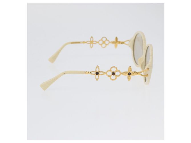 Gafas de sol LOUIS VUITTON de plástico blancas Z0086E LV Auth BSZ560M Blanco - vista 6