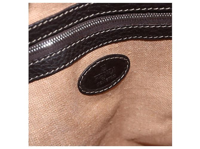 FENDI Schultertasche aus Leder Braun Silber Authentisch ka3356A - Ansicht 16