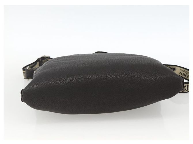 FENDI Schultertasche aus Leder Braun Silber Authentisch ka3356A - Ansicht 9