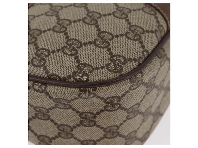 Borsa Sherry Line GG Supreme Web di GUCCI in PVC beige e oro 89 02 032 Auth LNZ595 D'oro - vista 10