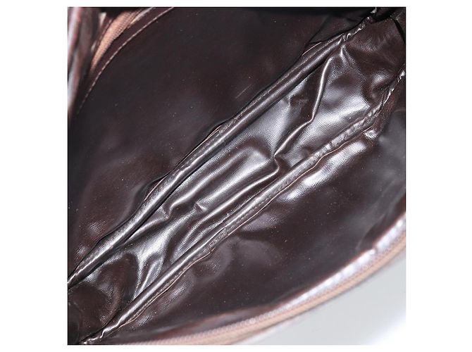 Borsa a Spalla in Tela Zucca FENDI Nera Marrone Auth ARZ659 Nero - vista 17