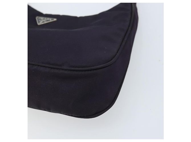 Pochette Accessorio PRADA Nylon Viola Argento Auth LNZ663 Porpora - vista 10