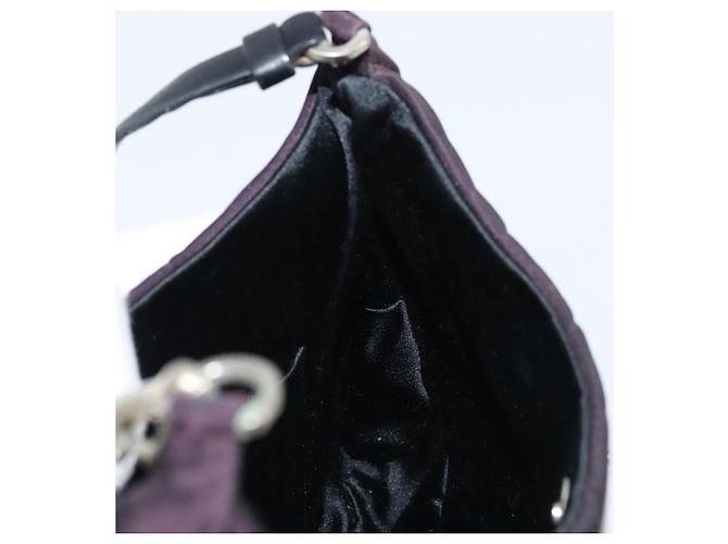 Pochette Accessorio PRADA Nylon Viola Argento Auth LNZ663 Porpora - vista 17