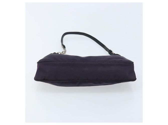 Pochette Accessorio PRADA Nylon Viola Argento Auth LNZ663 Porpora - vista 9