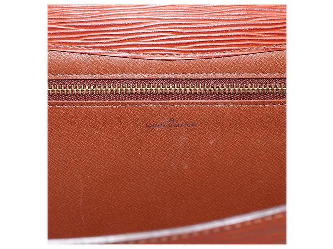 LOUIS VUITTON Clutch Art Déco Epi Marrone M52633 LV Auth BAZ420 - vista 12