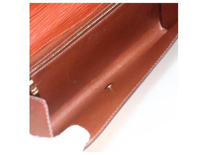 LOUIS VUITTON Clutch Art Déco Epi Marrone M52633 LV Auth BAZ420 - vista 13