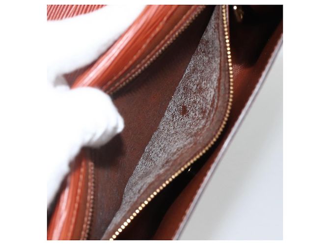 LOUIS VUITTON Clutch Art Déco Epi Marrone M52633 LV Auth BAZ420 - vista 17