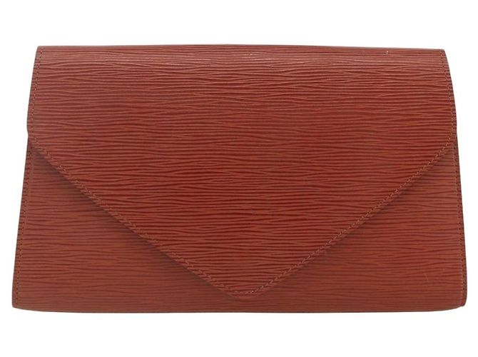 LOUIS VUITTON Clutch Art Déco Epi Marrone M52633 LV Auth BAZ420 - vista 2