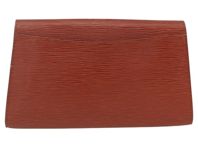 LOUIS VUITTON Clutch Art Déco Epi Marrone M52633 LV Auth BAZ420 - vista 3