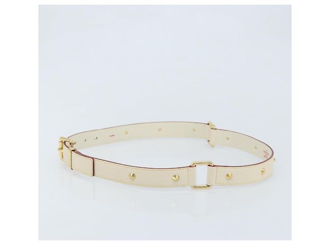 LOUIS VUITTON Cinghia Suhari 40,6"" Bianca LV Auth gh1952A Bianco - vista 3