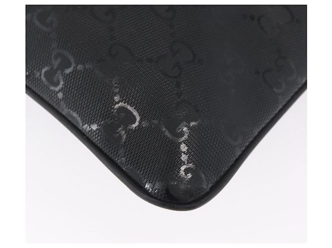 Borsa a Spalla GUCCI GG Implementation PVC Nero Argento 201446 Auth ka3440 - vista 12