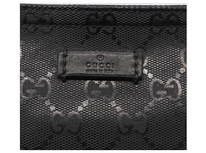 Borsa a Spalla GUCCI GG Implementation PVC Nero Argento 201446 Auth ka3440 - vista 14