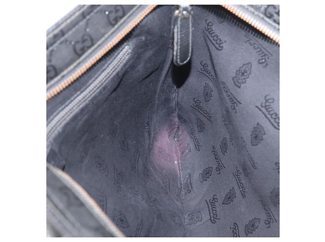 Borsa a Spalla GUCCI GG Implementation PVC Nero Argento 201446 Auth ka3440 - vista 18