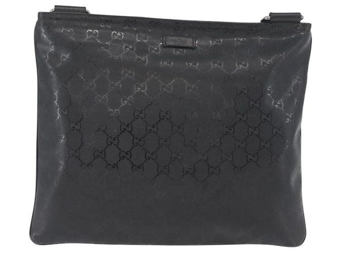 Borsa a Spalla GUCCI GG Implementation PVC Nero Argento 201446 Auth ka3440 - vista 2