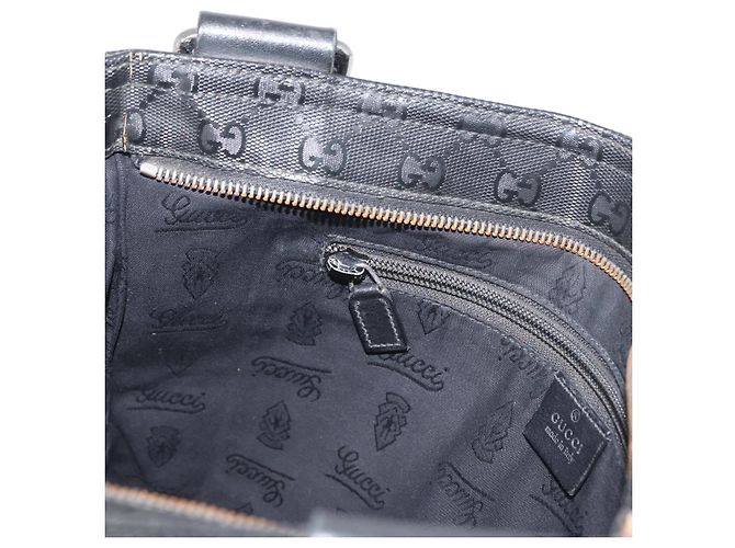 Borsa a Spalla GUCCI GG Implementation PVC Nero Argento 201446 Auth ka3440 - vista 20