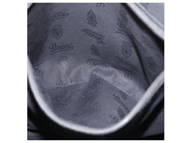 Borsa a Spalla GUCCI GG Implementation PVC Nero Argento 201446 Auth ka3440 - vista 21