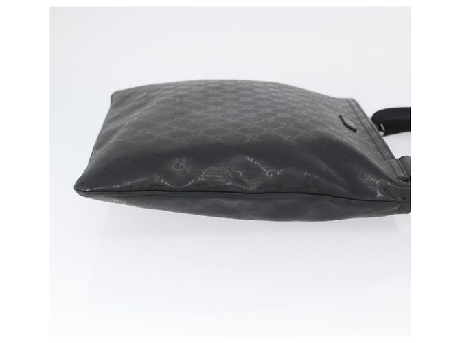Borsa a Spalla GUCCI GG Implementation PVC Nero Argento 201446 Auth ka3440 - vista 4
