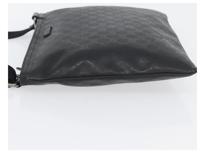 Borsa a Spalla GUCCI GG Implementation PVC Nero Argento 201446 Auth ka3440 - vista 5